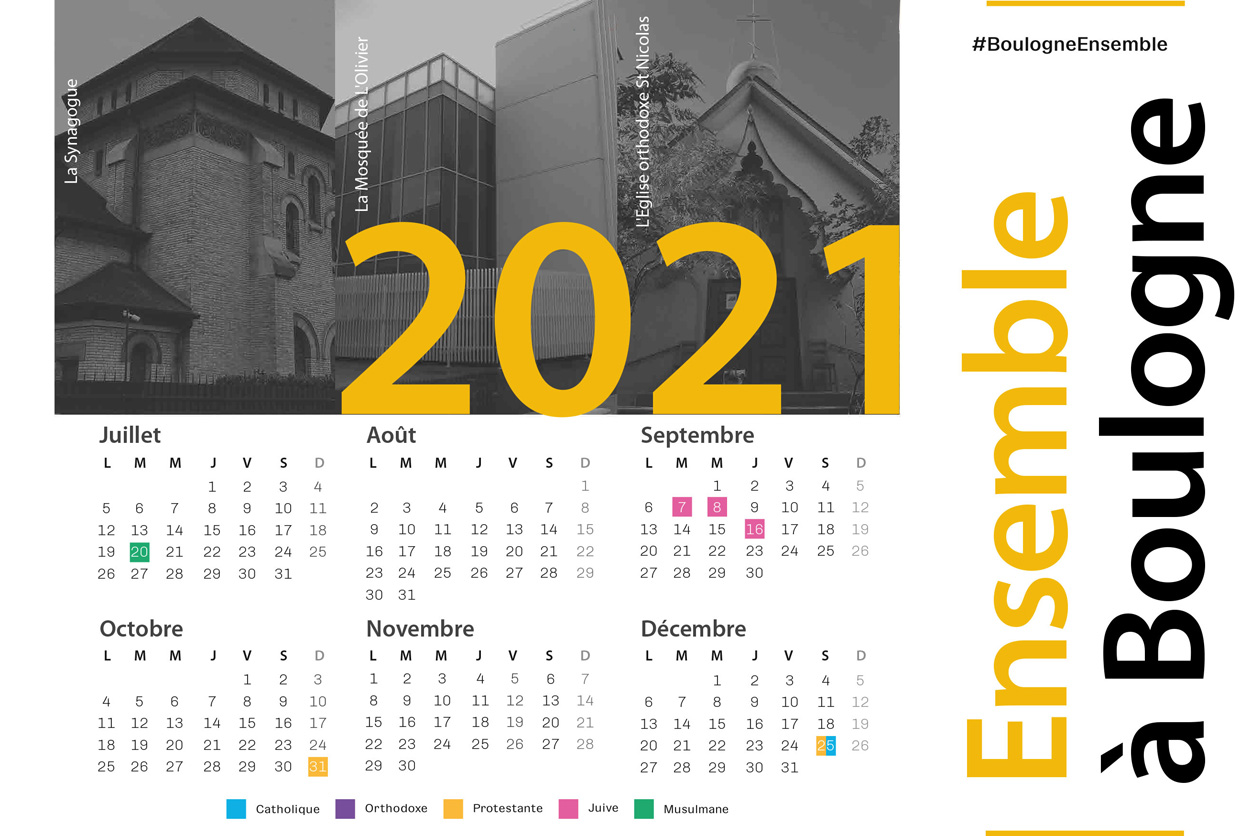 CALENDRIER RELIGIEUX – Vivre ensemble à Boulogne-Billancourt